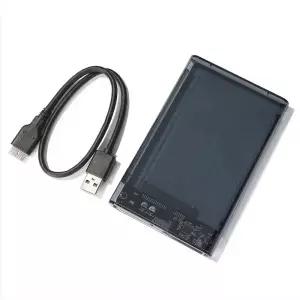 USB 외장 하드 드라이브 케이스 2.5인치 SATA to UASP 투명 휴대용 2T HDD 무공구