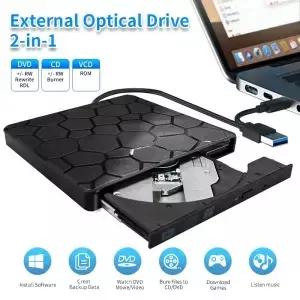 USB 3.0 타입C CD 플레이어 DVD 버너 2in1 외장 광학 드라이브 휴대용 CDRW DVDROM 라이터 리더 (PC