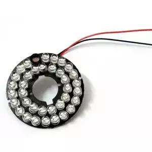 카메라용 36 LED 5mm 적외선 IR 60도 전구 보드 850nm 조명기