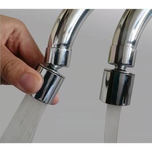 주방 및 욕실 수도꼭지 노즐 에어레이터 FAUCET 익스텐더 싱크 탭 헤드용 360도 회전식 듀얼 플로우 분무기 2기능 워터 스플래시 필터