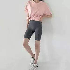 스포츠 여성 운동복 세트 5부 여성 레깅스 세트 트레이닝복 헬스복-WFNDO7E