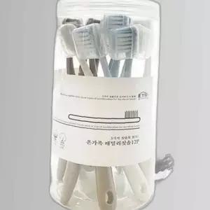 3가지 칫솔모 보호캡 온가족 칫솔 12P 번들 세트