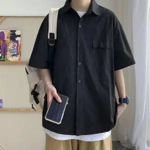 비침없는 캐주얼 남성 얇은 오버핏 데일리 티셔츠