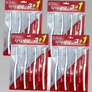 닥터세닥슈퍼슬림 칫솔 3+1 x 4개 LION