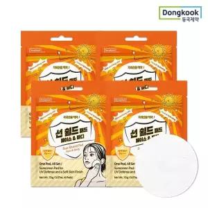 동국제약 마데카 선쉴드 패드(SPF50+) 4매 4개 (총 16매) 자외선차단 쿨링 간편선케어