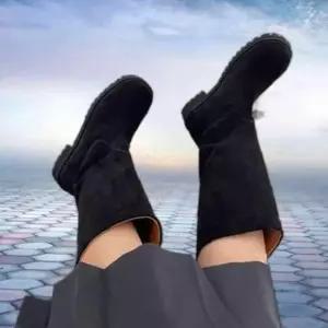여성롱부츠 스웨이드 통부츠 데일리 패션부츠