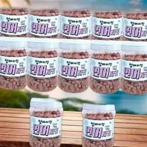 강아지 멍메이징 연어져키 1kg 12P 세트 반려견 간식