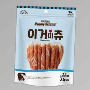 강아지 칭찬 영양간식 치석제거 연어스테이크 24P