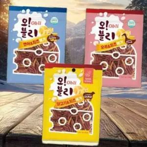 오블리 연어치즈버거100g 맛있는 애견간식