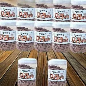 강아지 멍메이징 오리져키 1kg 12P 세트 반려견 간식