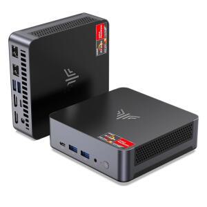 KAMRUI AM21 미니 PC, AMD 라이젠 디스플레이가 듀얼 최대 2280 6 RADEON 780M, WI-FI /16T, 있는 1TB 데스크탑 USB4, HDMI, 4.0 DDR5 LAN, 32GB M.2 8745HS SSD, (8C 4.9GHZ), RAM, 컴퓨터, 7 쿼드 5600MHZ PCIE