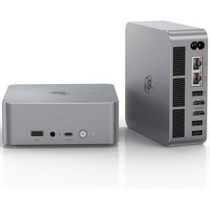 BEELINK EQR 미니 PC RYZEN 9 오피스 DDR5 PC) 4K RAM 4800MHZ 컴퓨터 마이크로 홈 BT5.2 680M, 듀얼 500GB HDMI NVME (라데온 SSD / 데스크탑 (3.3-4.9GHZ), WIFI6 32GB 6900HX