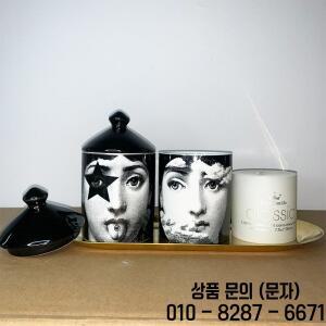 인간의 얼굴 세라믹 저장 항아리 면봉 상자 보석 빈티지 아트 향기로운 양초 컵 홈