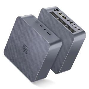 BEELINK EQI12 미니 PC, 인텔 12세대 듀얼 4.7GHZ), /16T, /WI-FI 디스플레이 6 스크린 /듀얼 /BT5.2 2280 24GB M.2 있는 500G 컴퓨터 최대 I7-12650H(10C LPDDR5 LAN이 SSD, RAM