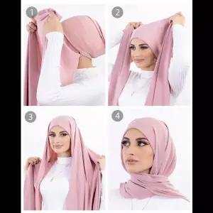 핀 인스턴트 쉬폰 Hijab 여성 저지 보닛 이슬람 Shawls 및 랩 보닛 Hijab Underscarf Cap Foulard Femme