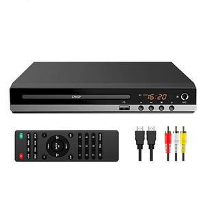 원격 1080P HD 컴팩트 플레이어가 있는 지원, 및 RCA 플레이어 플레이어용 입력, 모니터 구형 TV HDMI USB 프로젝터 모든 DVD 지역 CD 무료 신제품 케이블