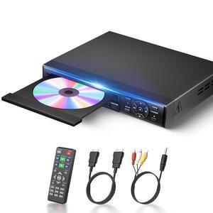 DVD 플레이어, HDMI /RCA 출력 TV용 PAL 지역 /NTSC 내장 지원 프리 입력 가정용 USB 플레이어 1080P CD