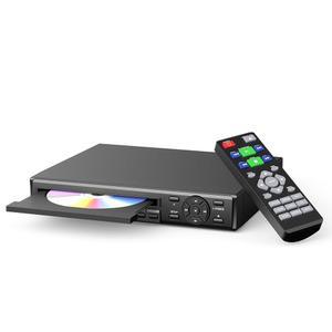 DESOBRY TV용 HDMI DVD 플레이어 - 디자인 있는 및 USB 재생 HD 플레이어, 프리 컴팩트한 멀티 포맷 1080P 지역 지원, 풀 전 업스케일링, 리모컨이