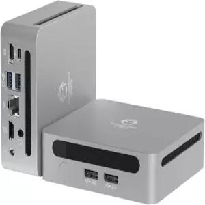 GenMachine 미니 PC AMD Ryzen 7 5700U 컴퓨터 최대 4.3GHz 8c/16t 16GB DDR4 SSD 및 M.2 NVME