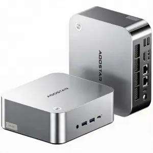 AOSTAR MACO AMD R7 6850H 미니 PC 8C/16T 4.70GHz SSD/OS 없이 LPDDR5 6400Mhz 24GB RAM 3 M.2 슬롯 듀얼