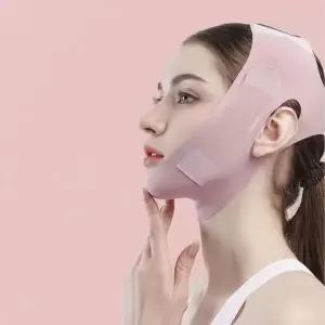 [하프클럽/]V라인 얼굴 리프팅 밴드 유연한 얼굴 윤곽 정리용 관리 정리 템