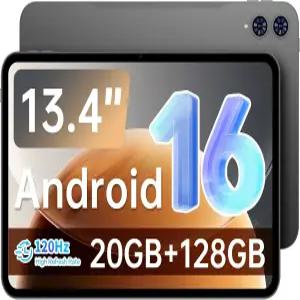 TECLAST Android 16 T65 13.4인치 대형 태블릿 20GB+128GB 120Hz 1920x1200 IPS 디스플레이 2.2GHz