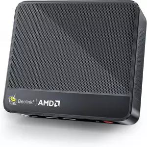 Beelink 미니 PC AMD Ryzen 5 SSD 6C/12T 게이밍 최대 디스플레이/WiFi6/BT5.2/오피스/홈/HTPC/W-11 4.0GHz