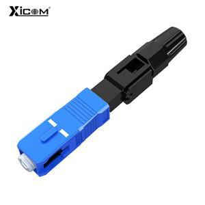 50/100pcs FTTH UPC/APC 단일 모드 광섬유 고속 커넥터 SC 퀵 도구 연결 어댑터