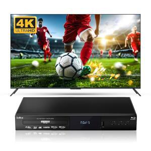 DPBLUE TV 프로젝터용 4K UHD 블루레이 울트라 BT.2020 애트모스 트윈 HD 색재현율 A 비전 디스크 지역 출력 플레이어 DVD HDMI 돌비 HDR10 플레이어, 3D