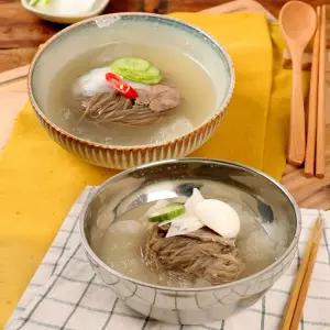 냉면가 시원한 메밀 물냉면 10인분 /사리2kg＋동치미육수340g5봉＋사골육수350g5봉