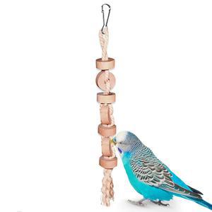 SUNGROW PARAKEET 나무 츄잉 장난감, 쪼아 있는 수 코니어에 쿠키, 마코 씹을 및 적합, 먹고 그레이 1팩 아프리카 앵무새,