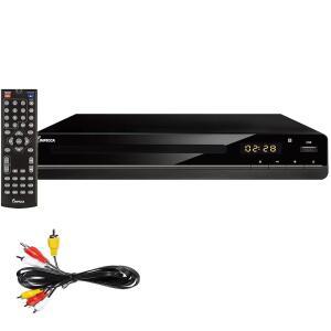 IMPECCA TV 다중 지역 HDMI, RCA 100-240V 컴팩트 업 변환, USB, LED CH, 원격 스캔, DV DVD 2.0 CD 플레이어 MP3 포함, 디스플레이 케이블, 1080P로 프로그레시브 AV 재생용 HDMI 9117 플레이어,