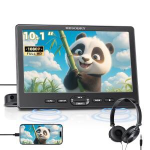 10.1인치 차량용 헤드레스트 DVD 플레이어 헤드폰 포함