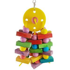 YF-ANEN BIRD CHEW TOYS - 앵무새 새용 물린 중형 소형 및 새 케이지 장난감 나무 다양한 블록