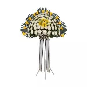 신화환 1단 근조 조화 장례 꽃배달 화환 장례식장