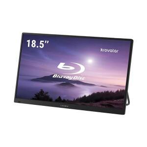 KROVATAR 18.5인치 FHD IPS 1080P 휴대용 USB /패드 HDMI 플레이어, 지원, 최대 C 입력, 모니터 /DVD 디스크 블루레이 재생 동기화를 1TB 타입 위한 /스위치 포함, /CD 휴대폰 입력