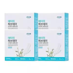[셀러허브]애터미 허브데이 팬티라이너 80개입 x 4개 (S49504508)