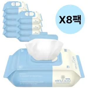 하늘수 물티슈 운동 외출 탕비실 캡형 76매 80팩 BNS