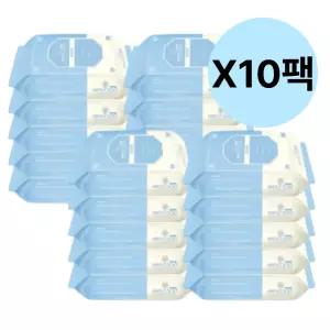 하늘수 대용량 물티슈 퓨어 엠보싱 휴대용 20매 200팩 BNS