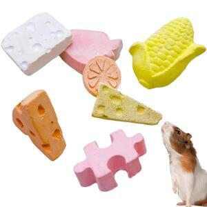 TFWADMX LAVA BLOCK CHEW TOYS 7피스 또는 스톤 토끼 친칠라 동물용 햄스터 애완동물 경석 다람쥐 그라인딩 마우스 작은 치아 칼슘 기니피그 기타