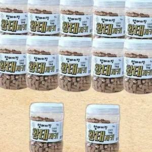 강아지 멍메이징 황태져키 1kg 12P 세트 반려견 간식