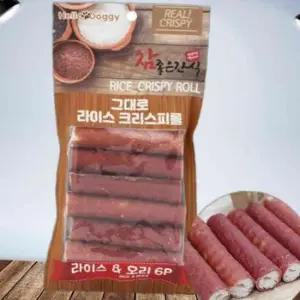 간식 롤 크리스피 라이스 HelloDoggy 6p 오리