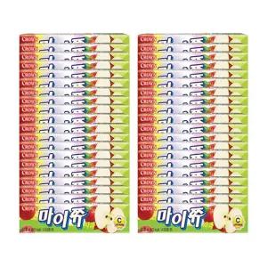 크라운 44g 40개 1Box 마이쮸 사과스틱 아이 간식/대용량/사과맛/캐러멜/회사용/어린이용/간식대용량/사탕