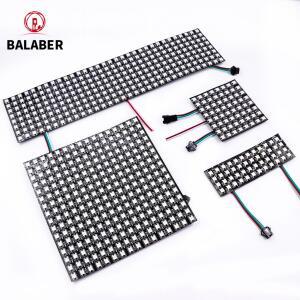 WS2812B SMD5050 RGB 패널 LED 개별 제어 가능 플렉시블 디지털 조명 8x8 픽셀 모듈 매트릭스 디스플레이 D