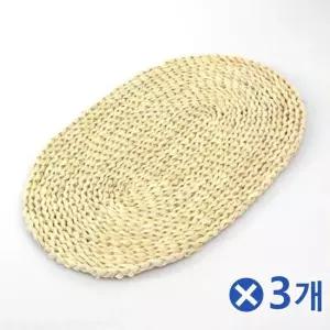 TBZ 내추럴 옥수수 라탄 식탁매트x3개 식탁매트장식 주방용품감성디자인 식탁보용품