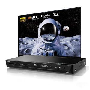 DPBLUE 1080P 3D 블루레이 플레이어 지원 아날로그 DTS DVD VCD 출력, 재생 홈 오디오 영역 오디오, 돌비 디지털 갖춘 디스크 TV/프로젝터용 5.1채널 CD 시어터를 서라운드
