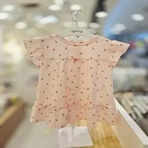 아가방 핑크 이지 반팔 나염 원피스 01T354053_PK