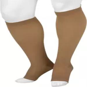 쥬조 베이직 44 무릎 높이 2030mmHg 오픈 토 압박 스타킹 남녀 쇼트 4(IV) 베이지