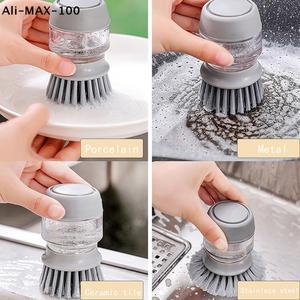 욕실브러쉬 AM3 Cleaning Brush Liquid Addition Soap Household Kitchen Pot Scrubbing Dishwashing Dispenser