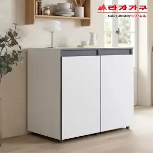 라자가구 리브 르코 속깊은 광폭 다용도 수납장 1000 RBS004